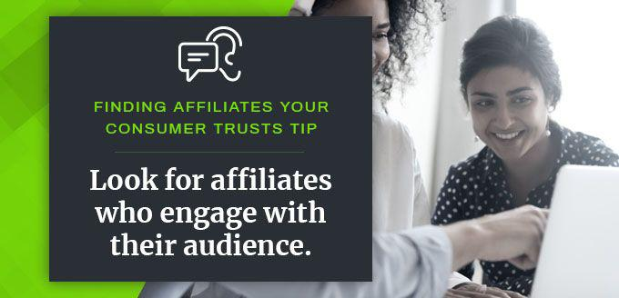 Finding affiliates