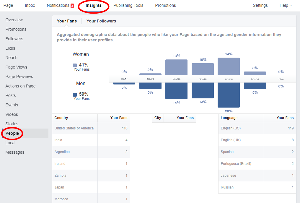 Facebook demographics