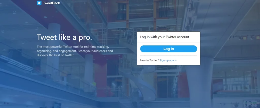 TweetDeck official twitter tool