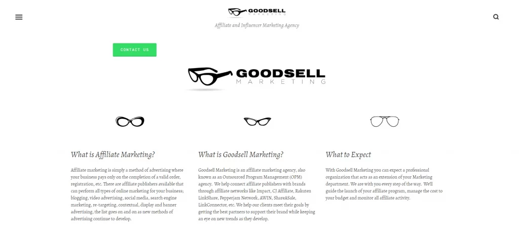 Goodsell affiliate and marketing agency
