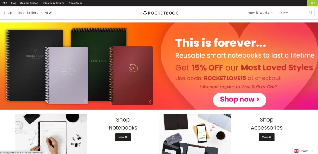 Rocketbook website