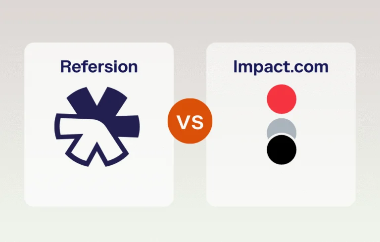 Shows Refersion vs Impact logos