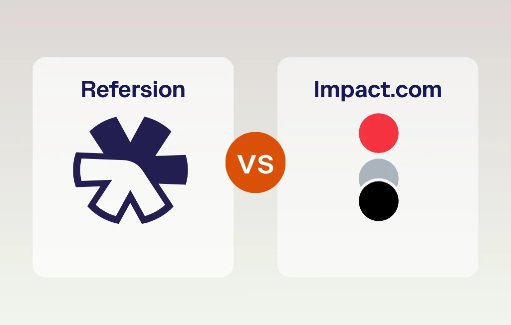 Shows Refersion vs Impact logos